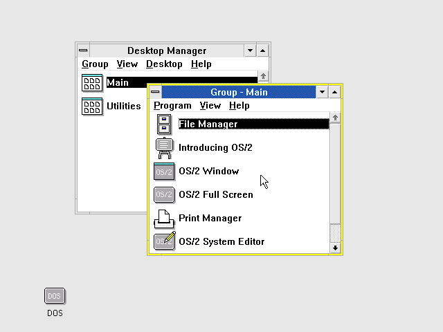 OS2 1.20 - Desktop Manager